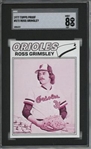 1977 Topps #572 Ross Grimsley 9 card progressive proof.